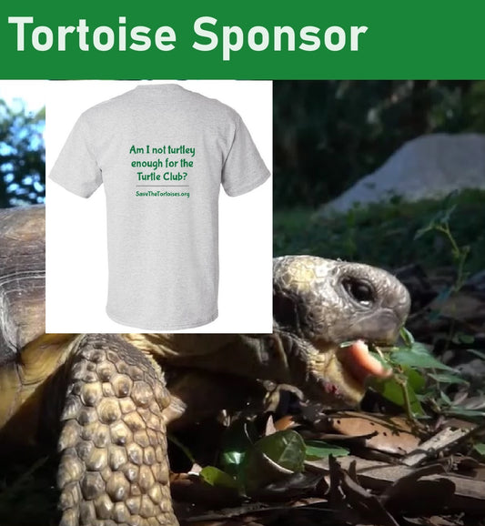 Add-On 2nd T-Shirt PREMIER Member 1 Year Tortoise Sponsorship